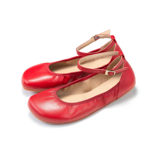 Leather barefoot ballet flats