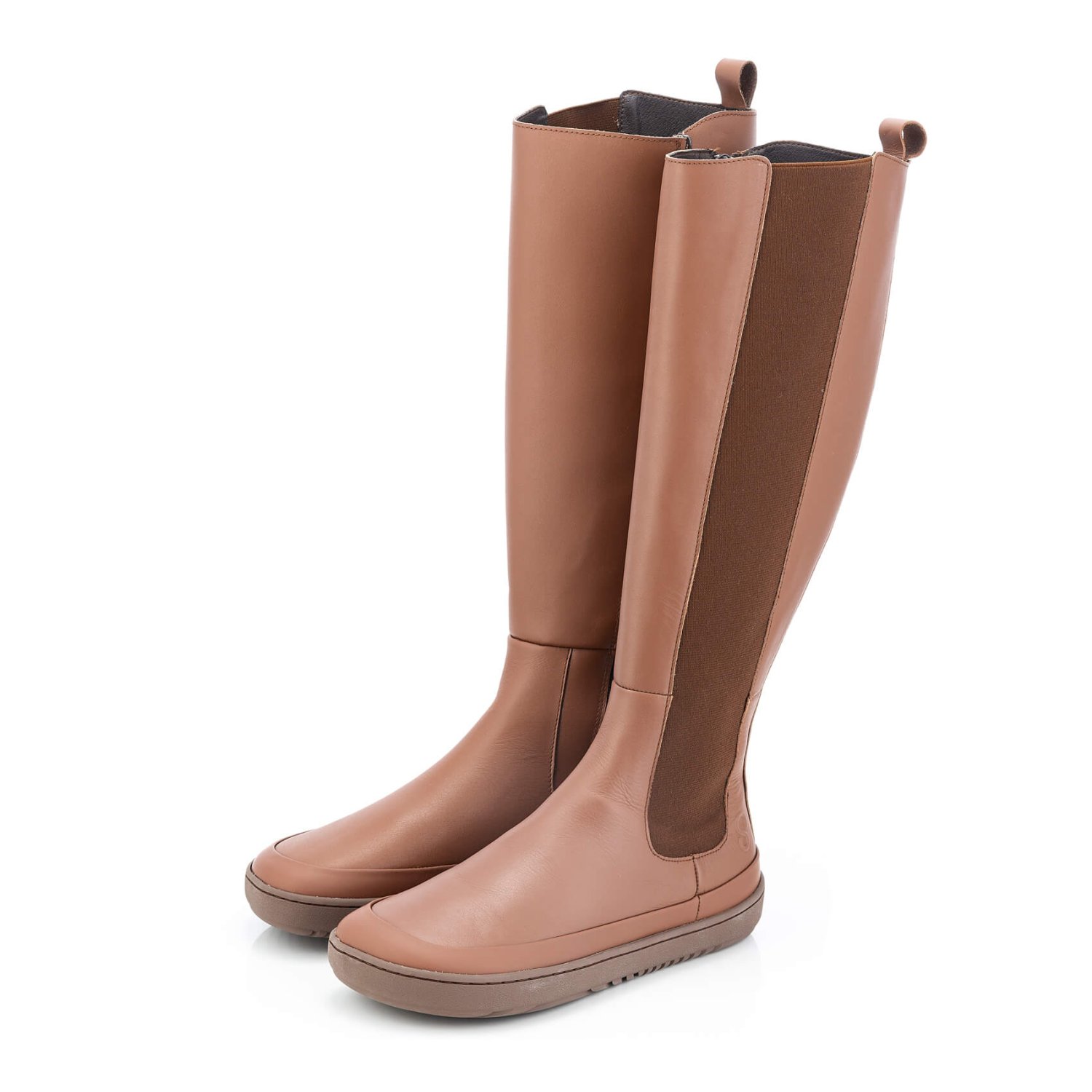 HARPER Kniehohe Barfußstiefel Brown