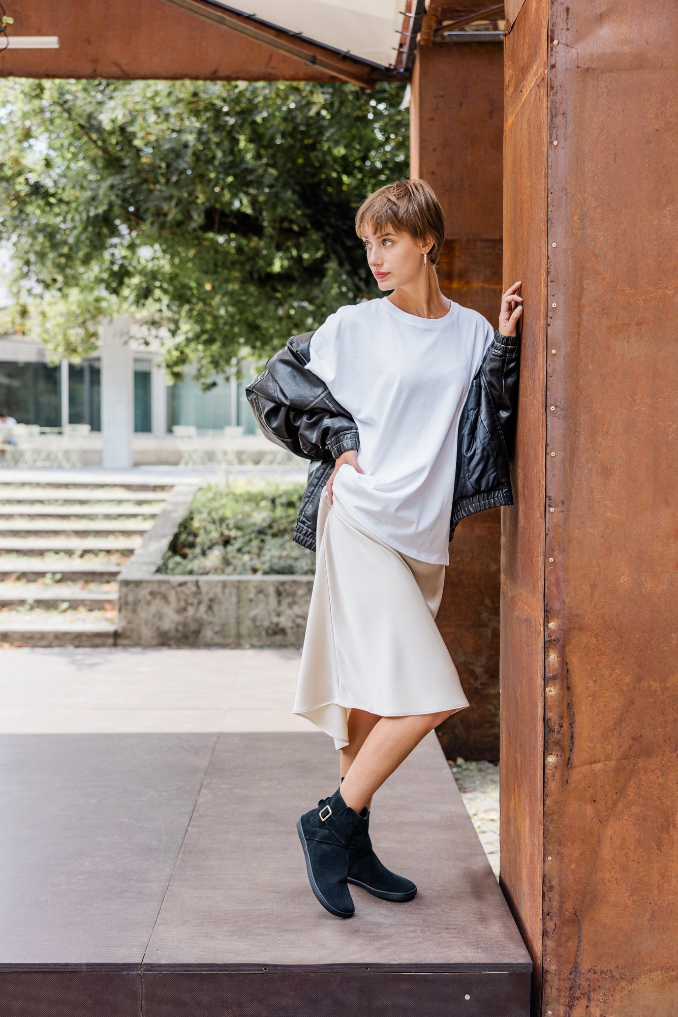 DIVINE barefoot ankle boots Black Suede SHAPEN barefoot