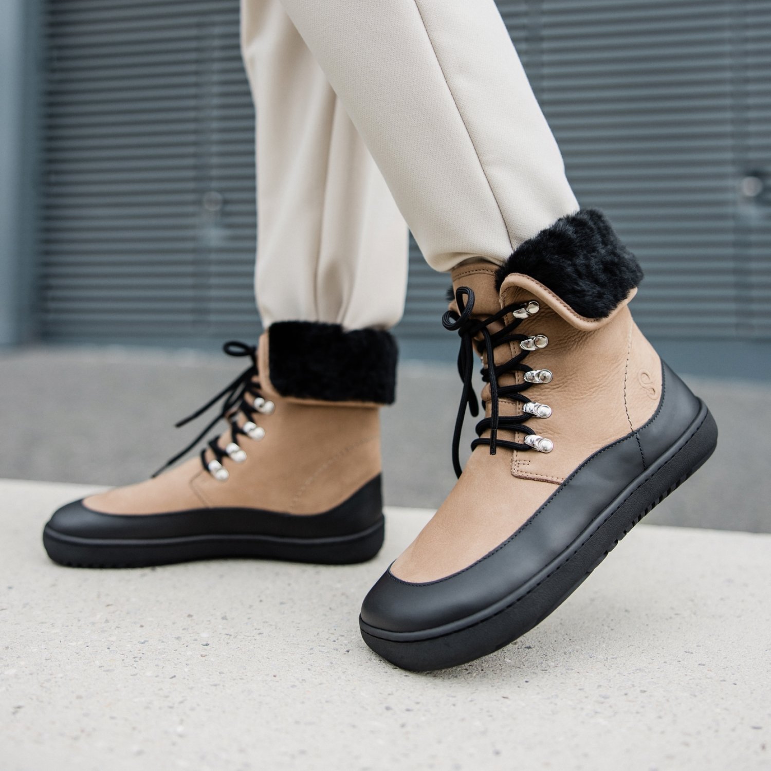 Barefoot topánky LYNX 2.0 Taupe