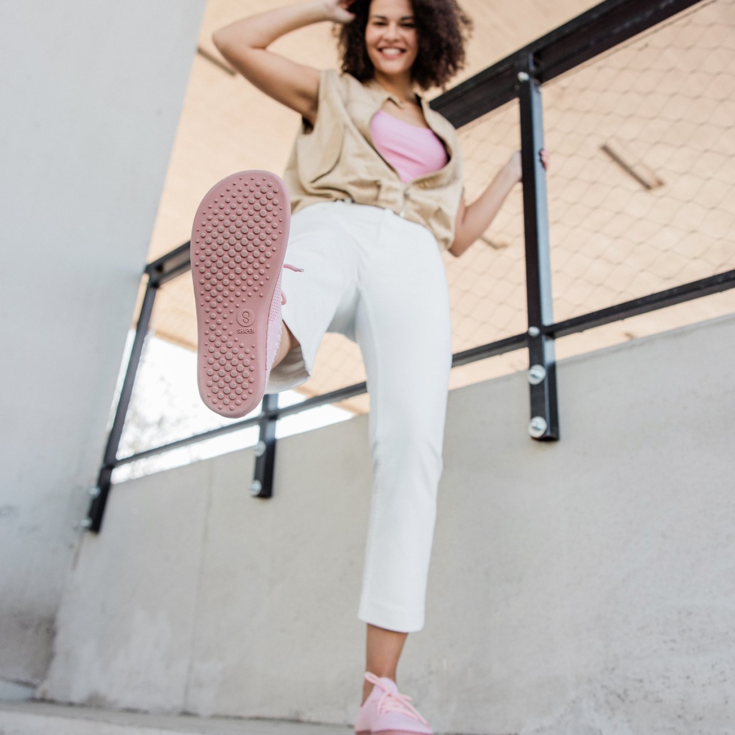 Barefoot tenisky WEAVIN Pink Vegan