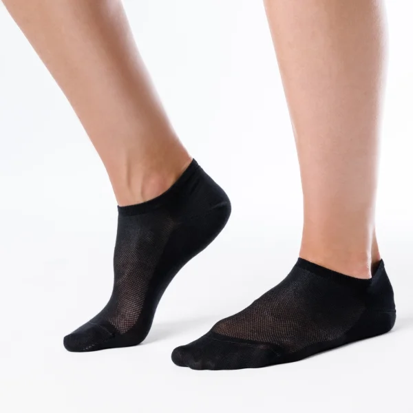SMESH barefoot sneaker socks Black - 2 pack