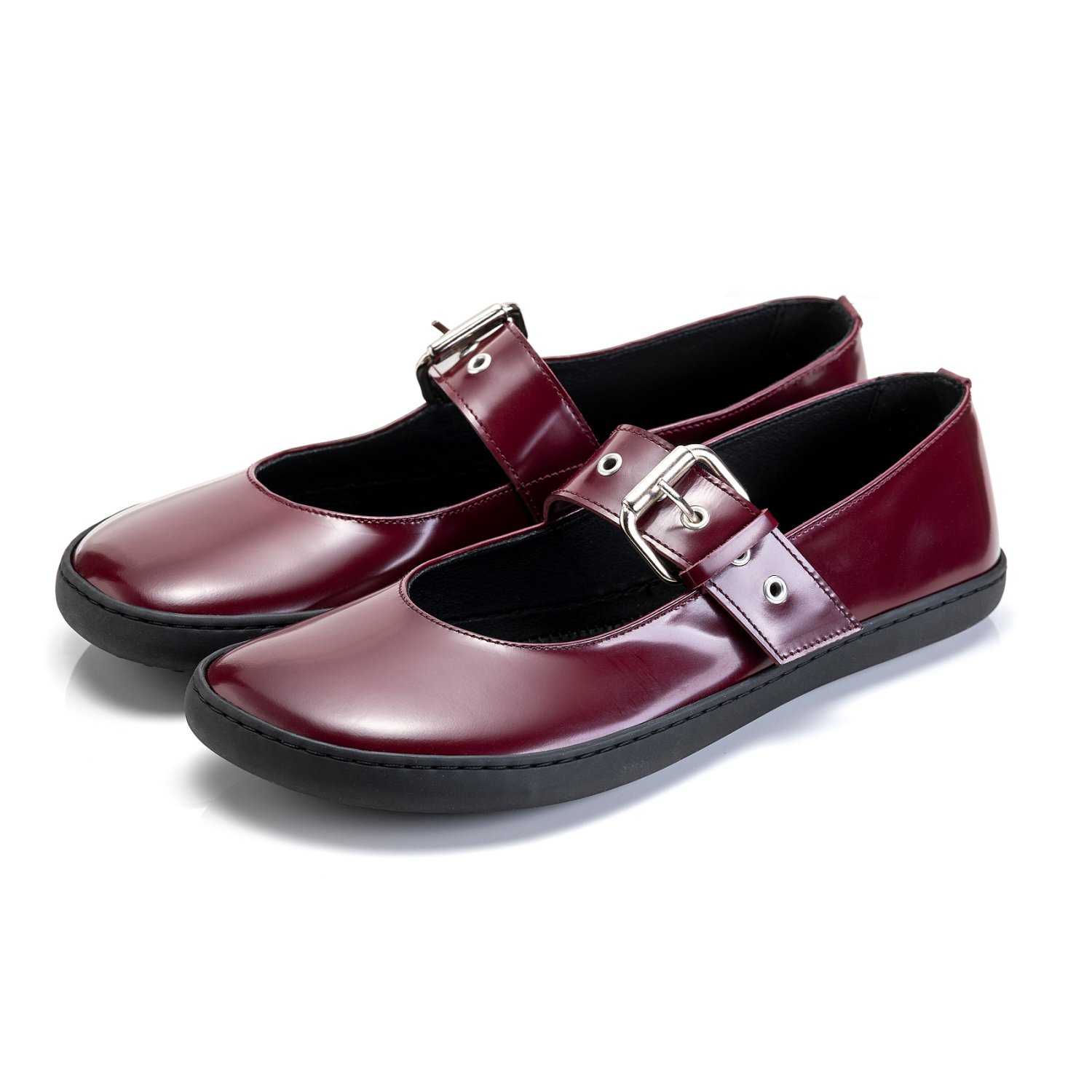 Barefoot balerinke MARY JANE COCO Bordeaux