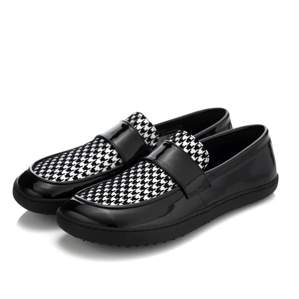 SHEEN barefoot loafers Black & Silver