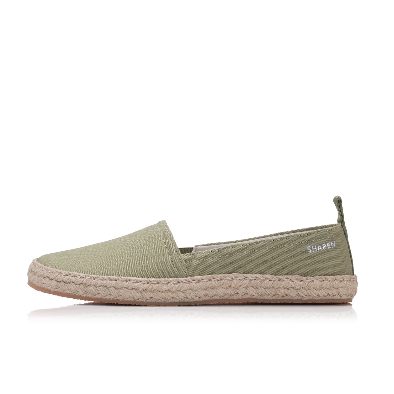 Barefoot espadrilky PLAYA Olive Vegan