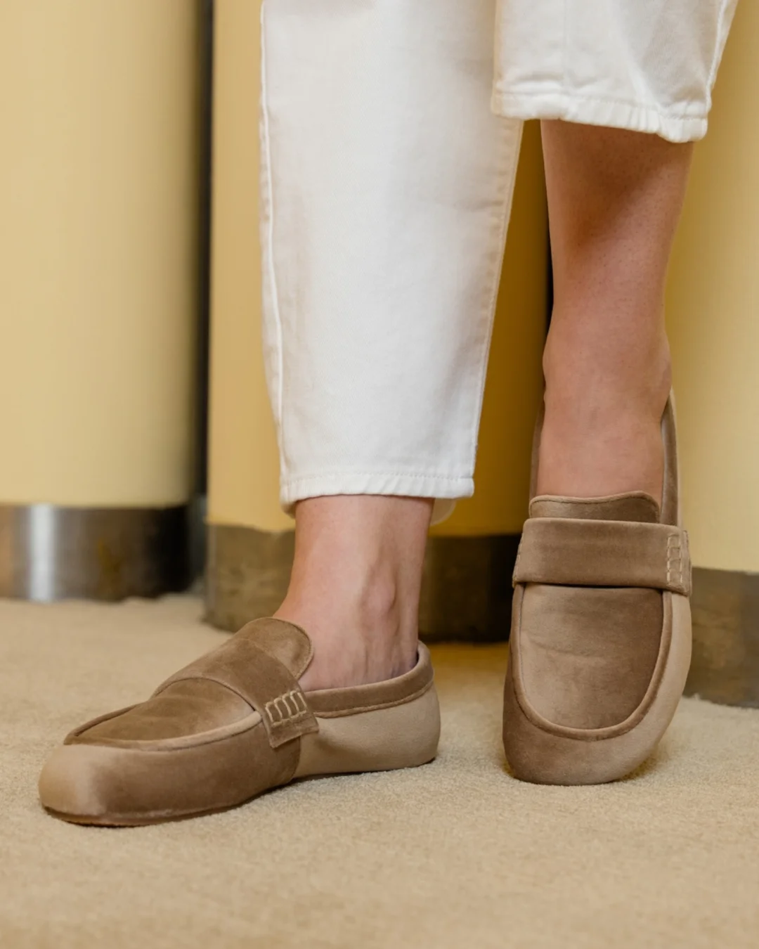 ELYSEE Barfuß-Loafer Beige