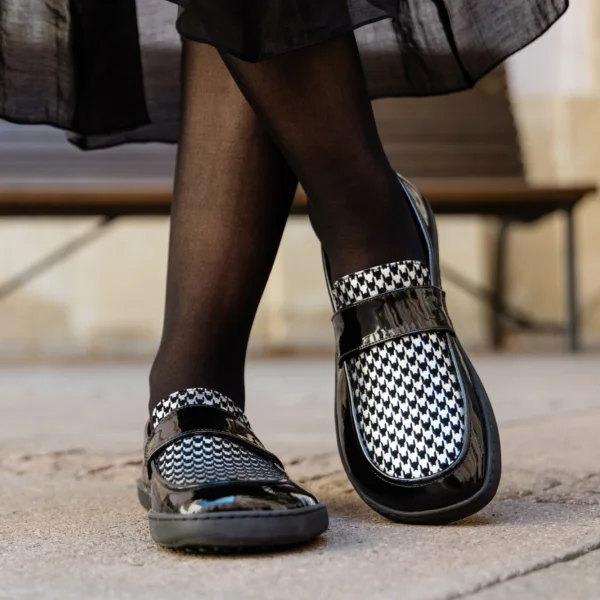 SHEEN barefoot loafers Black & Silver