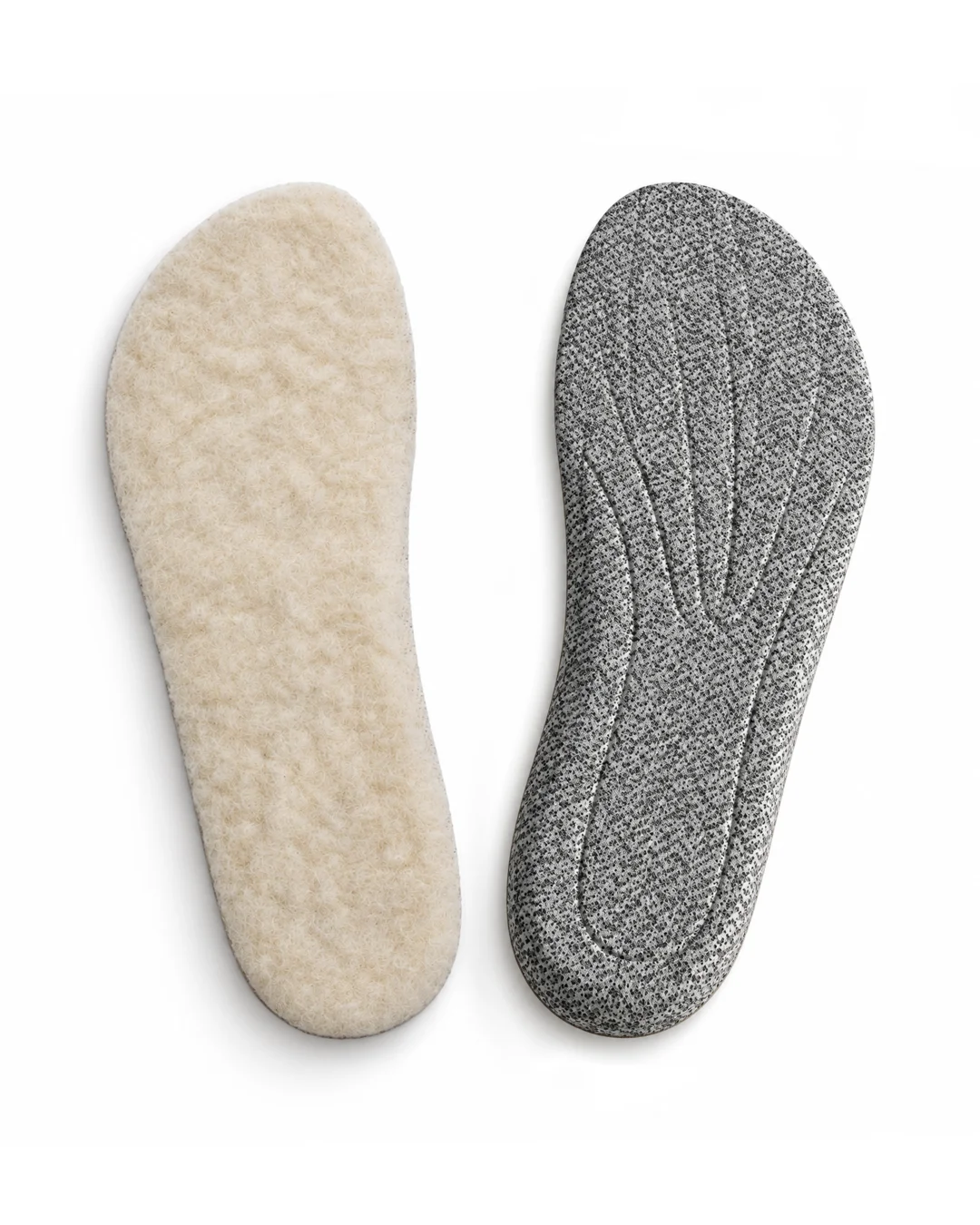 Semelles intérieures d’hiver barefoot avec laine et isolation thermique